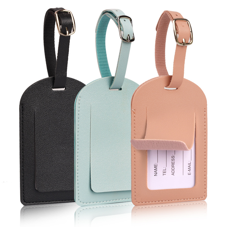 Men Accessories Name - Damskie Męskie Etykiety Bagażowe Skórzane PU