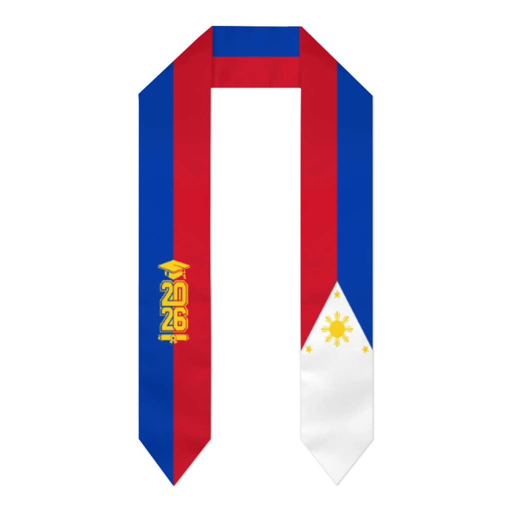 Men'S Accessories Philippines - Szarfa z flagą Filipin na ukończenie