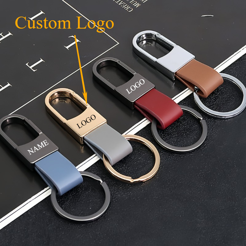 Men Accessories Name - Modne skórzane breloki do kluczy Niestandardowe