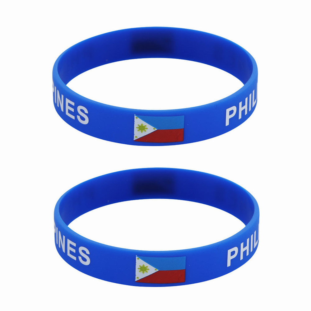Men'S Accessories Philippines - 2 szt. Flaga Filipiny bransoletka silikonowa