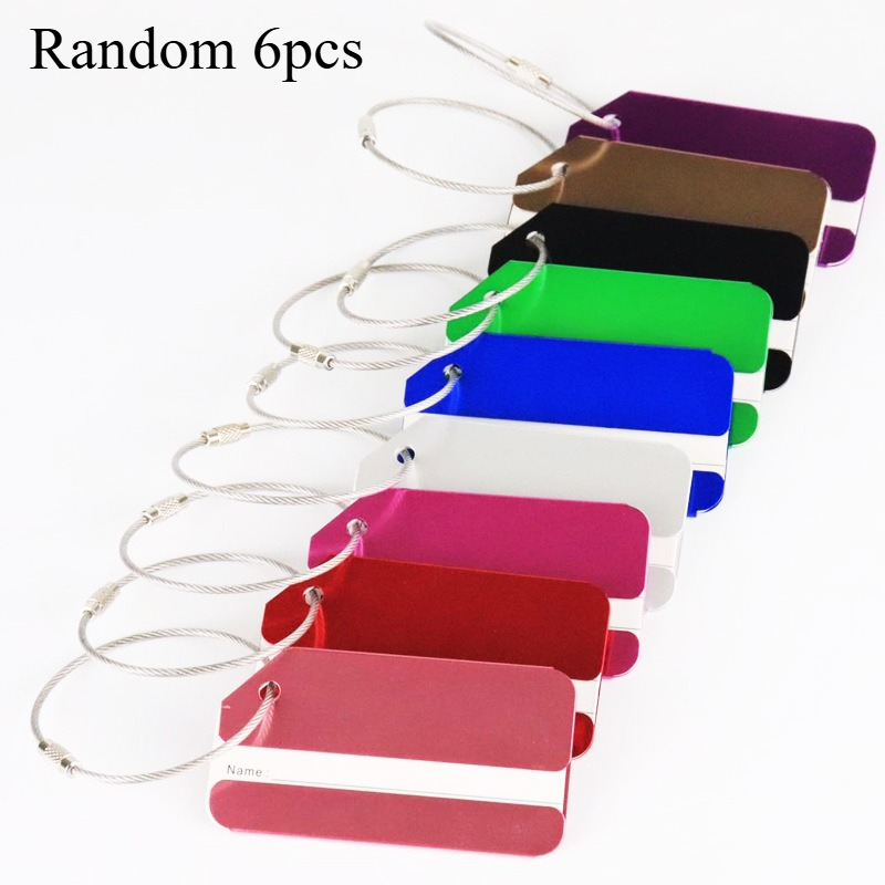 Men Accessories Name - 6 szt. Aluminiowe zawieszki identyfikacyjne do