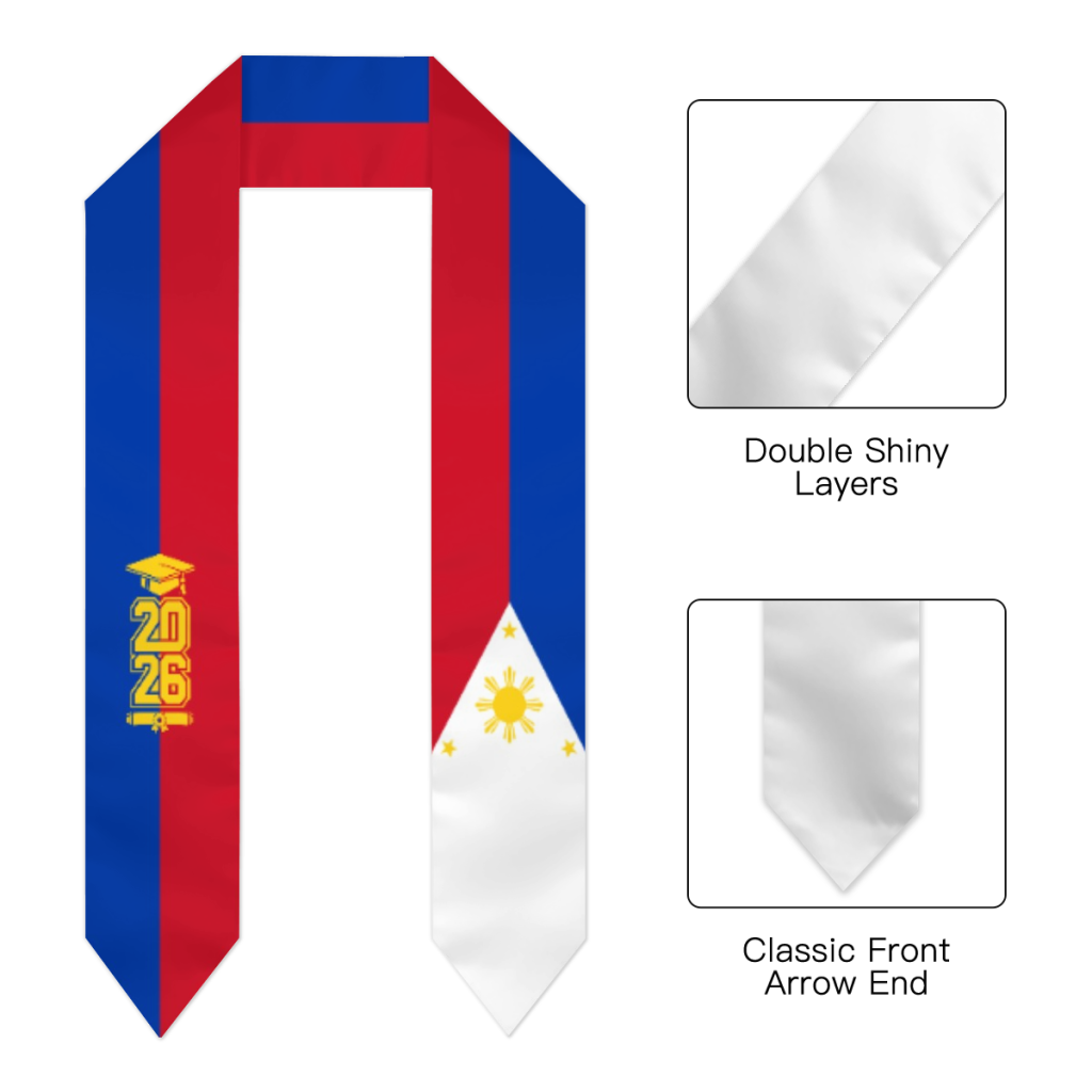 Szarfa z flagą Filipin na ukoń – Men'S Accessories Philippines recenzja i cena