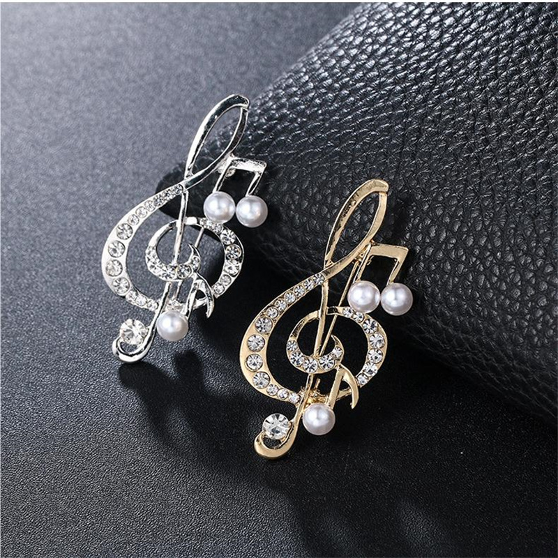 1Pc Eleganckie broszki z nutam – Men'S Accessories Gift Ideas recenzja i cena