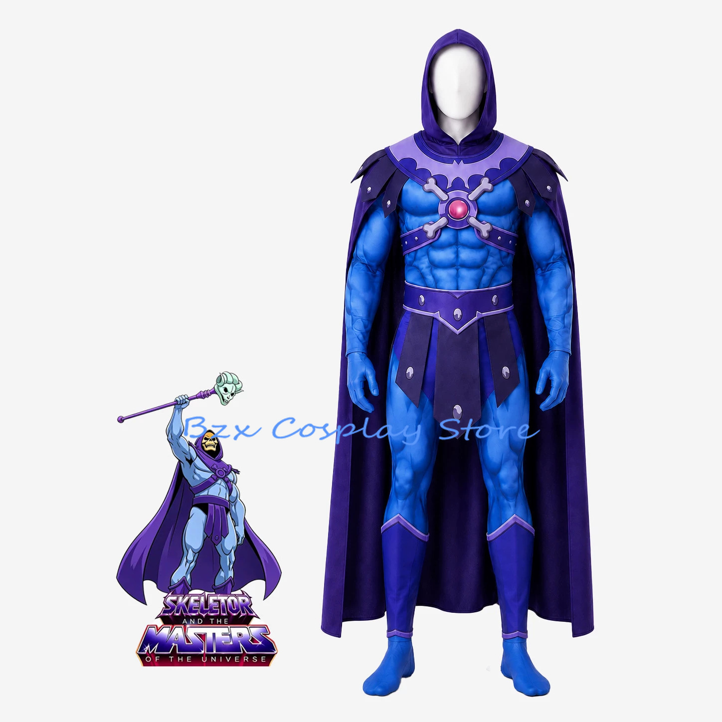 Kostium cosplay Króla Skeletor – Men Accessories Set recenzja i cena